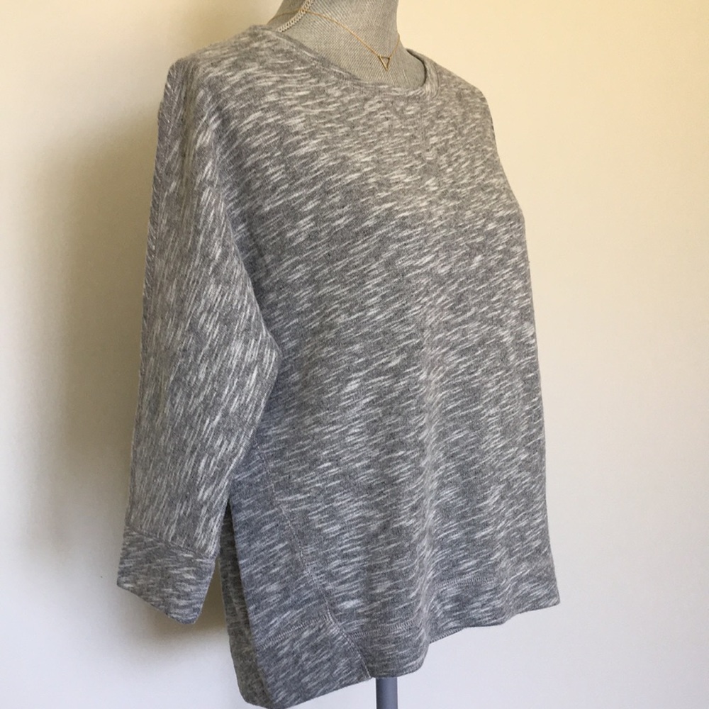 Lou & Grey 3/4 Dolman Sleeve Hi-lo Sweatshirt, size Medium 🖤